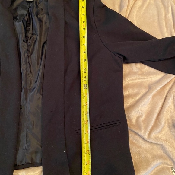 89th and Madison open front 3/4 sleeve black blazer - Picture 5 of 7
